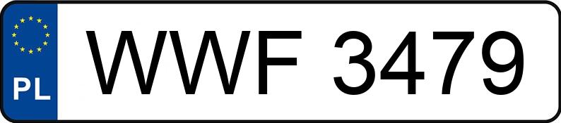 Numer rejestracyjny WWF 3479 posiada TOYOTA Corolla Hatchback MR`97 E3 Linea Terra - WWF3479