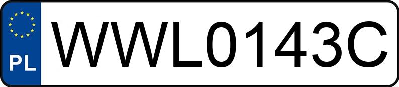 Numer rejestracyjny WWL 0143C posiada AUDI A4 - WWL0143C
