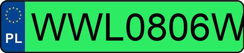 Registreringsnummeret WWL 0806W har TESLA Model 3 MR`19 Long Range 75kWh CVT - WWL0806W