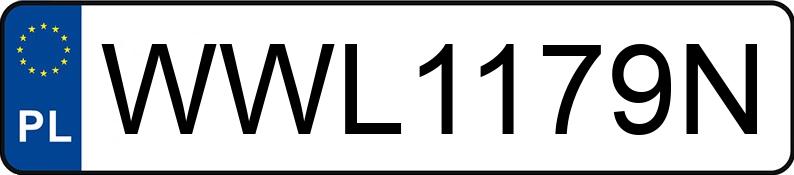 Numer rejestracyjny WWL1179N posiada SAAB 9-3 t Arc