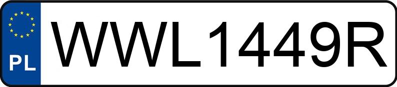 Numer rejestracyjny WWL 1449R posiada BMW X3 Diesel MR`07 E4 E83 2.0D - WWL1449R