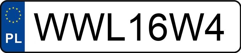 Numer rejestracyjny WWL16W4 posiada VOLVO 850 850 Kat.