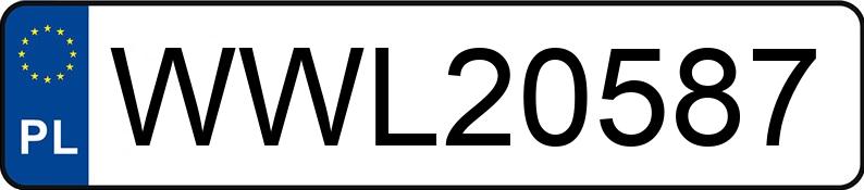 Numer rejestracyjny WWL 20587 posiada VOLKSWAGEN Passat B6 1.9 TDI MR`05 E4 Sportline - WWL20587