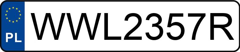 Numer rejestracyjny WWL 2357R posiada FORD FIESTA - WWL2357R