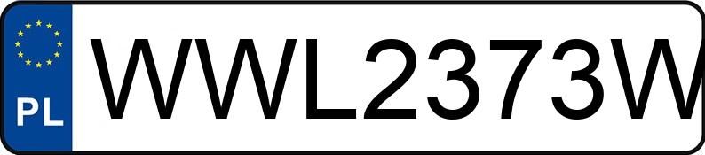 Numer rejestracyjny WWL 2373W posiada FORD MONDEO - WWL2373W