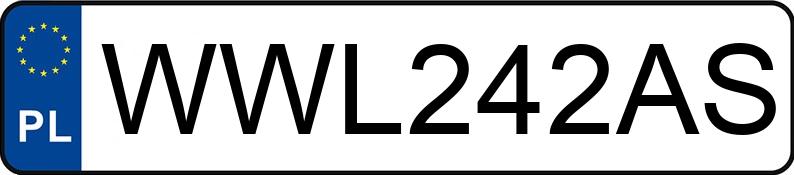 Numer rejestracyjny WWL 242AS posiada BMW 530 Diesel DPF MR`07 E4 E60 530 Diesel DPF MR`07 E4 E60 - WWL242AS