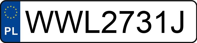 Numer rejestracyjny WWL 2731J posiada JEEP GRAND CHEROKEE - WWL2731J