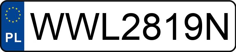 Numer rejestracyjny WWL 2819N posiada TOYOTA PRIUS - WWL2819N Numer rejestracyjny WWL 2819N posiada TOYOTA PRIUS - WWL2819N