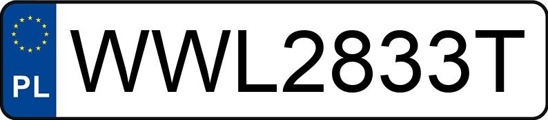 Numer rejestracyjny WWL 2833T posiada AUDI A6 - WWL2833T Numer rejestracyjny WWL 2833T posiada AUDI A6 - WWL2833T