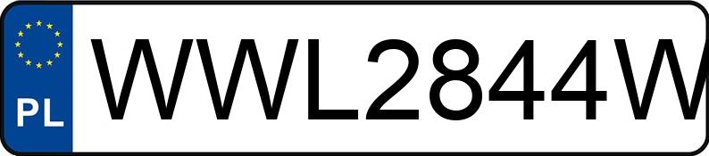 Numer rejestracyjny WWL 2844W posiada JAGUAR XF 3.0 MR`16 E6 Pure - WWL2844W