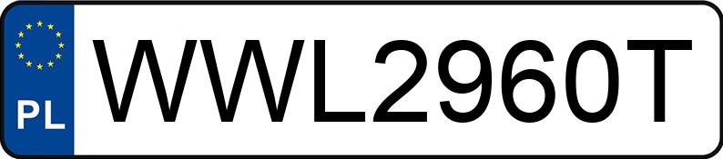 Numer rejestracyjny WWL 2960T posiada TOYOTA AURIS - WWL2960T
