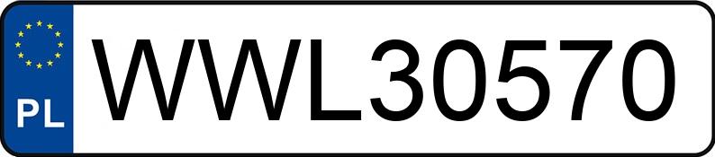 Numer rejestracyjny WWL 30570 posiada HONDA CIVIC 5D - WWL30570