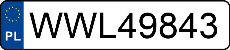 Il numero di registrazione WWL 49843 ha FORD Focus 1.6 MR`02 E3 Comfort - WWL49843