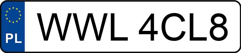 Numer rejestracyjny WWL 4CL8 posiada VOLKSWAGEN Transporter syncro T4 Diesel 2.7t Caravelle C - WWL4CL8