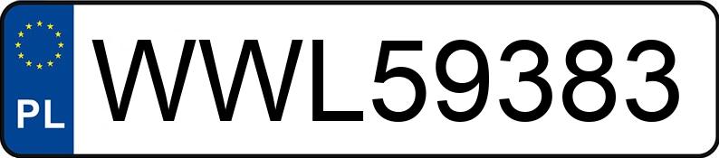 Numer rejestracyjny WWL 59383 posiada POLSKI FIAT 126P - WWL59383 Numer rejestracyjny WWL 59383 posiada POLSKI FIAT 126P - WWL59383