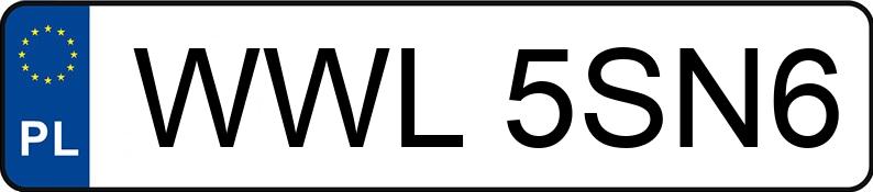 Numer rejestracyjny WWL 5SN6 posiada VOLKSWAGEN BORA - WWL5SN6