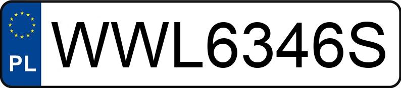 Numer rejestracyjny WWL6346S posiada AUDI A4 Avant 40 TFSI MR`19 E6 B9 A4 Avant 40 TFSI MR`19 E6 B9