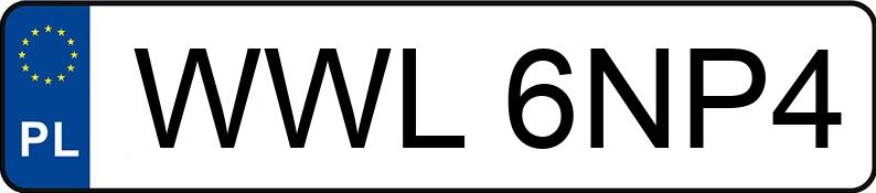 Numer rejestracyjny WWL 6NP4 posiada FORD  - WWL6NP4