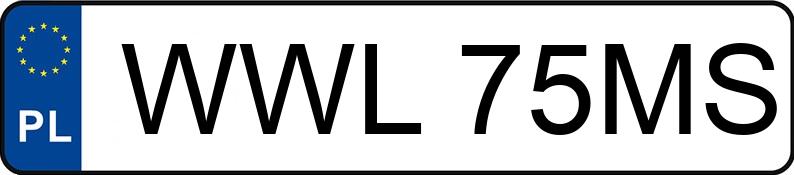 Numer rejestracyjny WWL 75MS posiada FORD Scorpio 2.9i Kat. MR`85 - WWL75MS