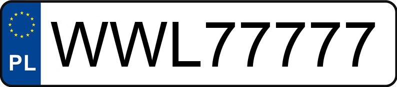 Numer rejestracyjny WWL 77777 posiada MAZDA 2 - WWL77777 Numer rejestracyjny WWL 77777 posiada MAZDA 2 - WWL77777