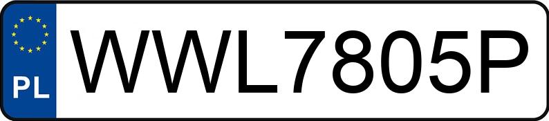 Numer rejestracyjny WWL 7805P posiada NISSAN ALMERA - WWL7805P