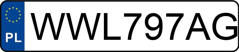 Numer rejestracyjny WWL 797AG posiada VOLKSWAGEN Golf III 1.8i Kat. MR`91 GL - WWL797AG