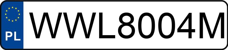 Numer rejestracyjny WWL 8004M posiada BMW 318 - WWL8004M