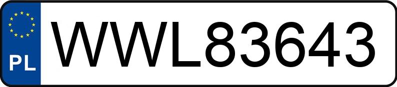 Numer rejestracyjny WWL 83643 posiada VOLKSWAGEN Golf IV 1.4 MR`97 Trendline - WWL83643