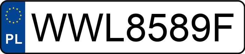 Numer rejestracyjny WWL8589F posiada  