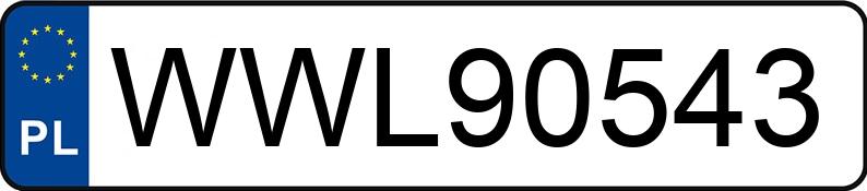 Numer rejestracyjny WWL90543 posiada VOLKSWAGEN Bora 1.9 TD MR`98 E3 Basis