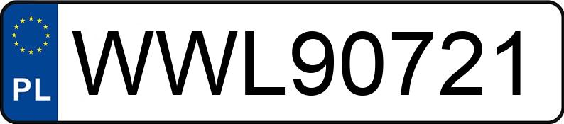 Numer rejestracyjny WWL90721 posiada  