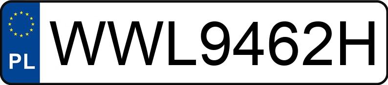 Numer rejestracyjny WWL9462H posiada  