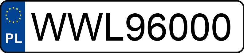 Numer rejestracyjny WWL96000 posiada  