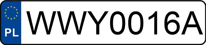 Numer rejestracyjny WWY 0016A posiada PEUGEOT 206 1.4 HDI MR`03 E3 X-Line - WWY0016A