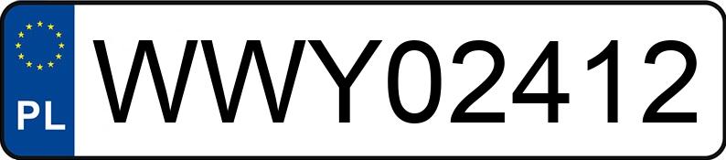 Numer rejestracyjny WWY 02412 posiada OPEL ASTRA-G-CC - WWY02412