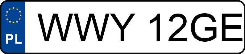 Numer rejestracyjny WWY 12GE posiada URSUS C 325 - WWY12GE