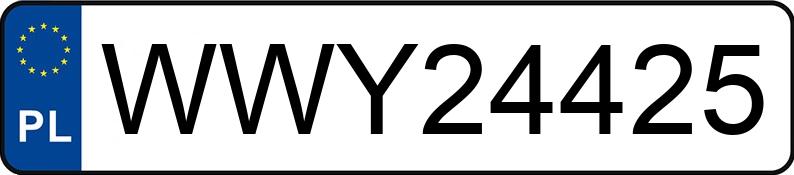 Numer rejestracyjny WWY 24425 posiada SUZUKI GRAND VITARA 2.0 HDI - WWY24425