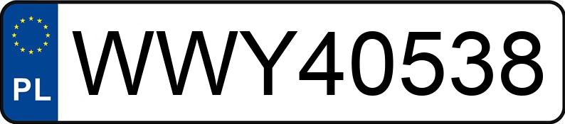 Numer rejestracyjny WWY 40538 posiada VOLKSWAGEN GOLF 1.9 TDI - WWY40538 Numer rejestracyjny WWY 40538 posiada VOLKSWAGEN GOLF 1.9 TDI - WWY40538