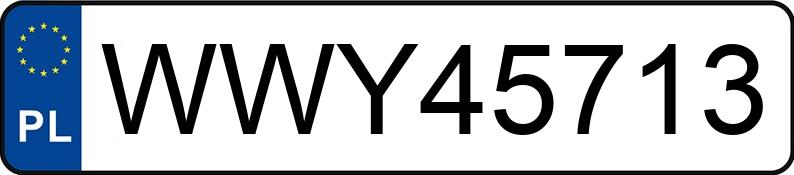 Numer rejestracyjny WWY 45713 posiada VOLKSWAGEN TRANSPORTER - WWY45713 Numer rejestracyjny WWY 45713 posiada VOLKSWAGEN TRANSPORTER - WWY45713