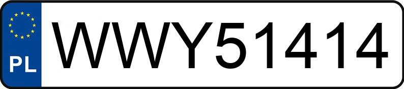 Numer rejestracyjny WWY 51414 posiada TOYOTA AURIS - WWY51414