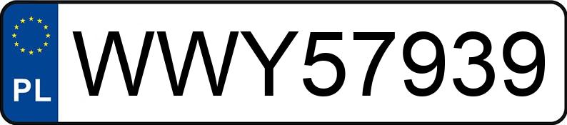 Numer rejestracyjny WWY 57939 posiada MERCEDES-BENZ SPRINTER - WWY57939