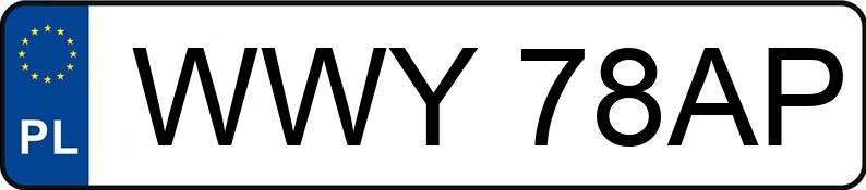 Numer rejestracyjny WWY 78AP posiada SOLIS 50 4WD S50 - WWY78AP