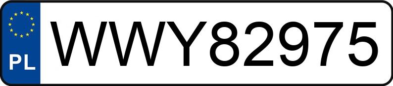 Numer rejestracyjny WWY 82975 posiada VOLKSWAGEN Passat B7 2.0 TSI MR`10 E5 Comfortline - WWY82975