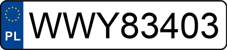 Numer rejestracyjny WWY 83403 posiada RENAULT Trafic 2.0 dCi MR`19 E6d 3.1t L1 Pack Clim (800) S&S+E Aut. - WWY83403