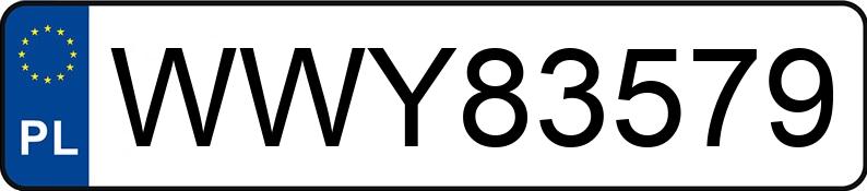 Numer rejestracyjny WWY 83579 posiada VOLVO XC60 - WWY83579