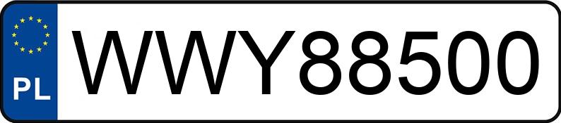 Numer rejestracyjny WWY 88500 posiada AUDI A4 35 TFSI MR`19 E6 B9 Sport - WWY88500