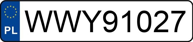 Numer rejestracyjny WWY 91027 posiada VOLVO V70 - WWY91027