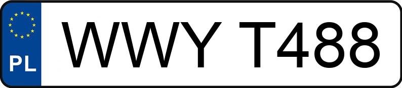 Numer rejestracyjny WWY T488 posiada SKODA Felicia 1.3 MR`94 Saga - WWYT488 Numer rejestracyjny WWY T488 posiada SKODA Felicia 1.3 MR`94 Saga - WWYT488