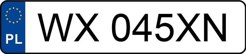 Numer rejestracyjny WX 045XN posiada CITROEN J - WX045XN