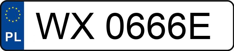 Numer rejestracyjny WX 0666E posiada FIAT 126 A - WX0666E Numer rejestracyjny WX 0666E posiada FIAT 126 A - WX0666E